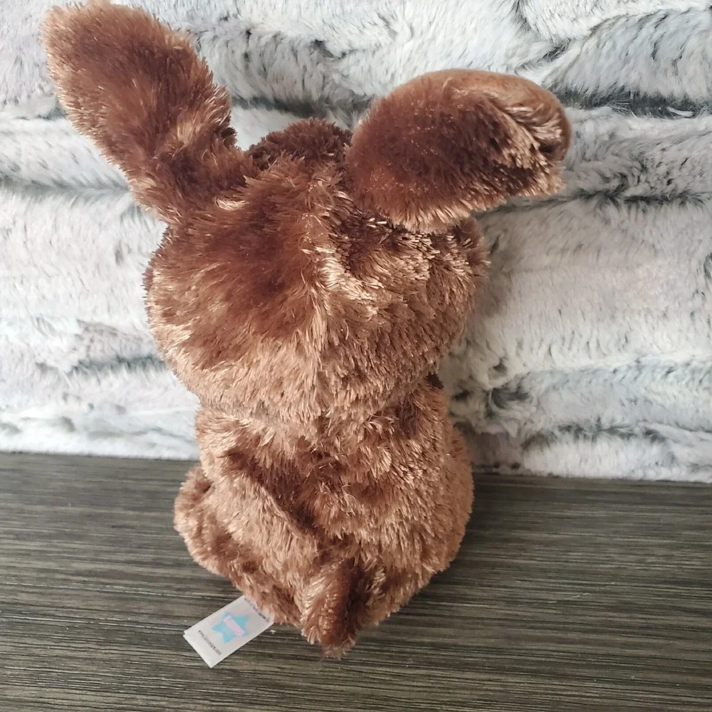 Lumo Stars Serephina Brown ULTRA LUXE Brown Plush Bunny Rabbit Sparkle Eyes 6